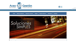 Desktop Screenshot of acexgestion.com